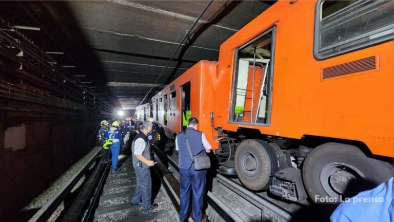 Incidente en el Metro: Convoy impacta en el taller de la Línea 6