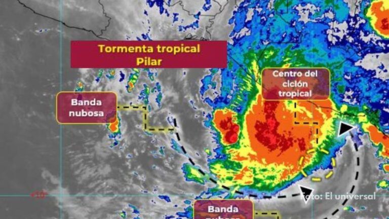 Se combina la tormenta tropical Pilar con el frente frío 8.