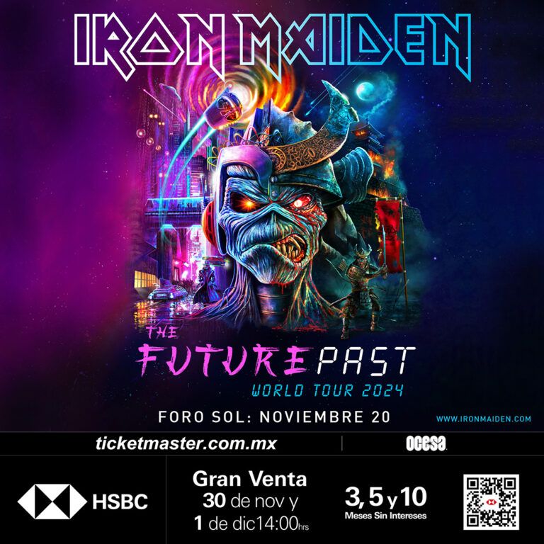 IRON MAIDEN REGRESA A MÉXICO CON SU GIRA “THE FUTURE PAST TOUR”