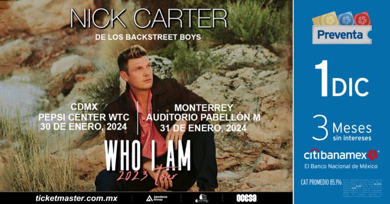 ¡Nick Carter regresa a México como solista!