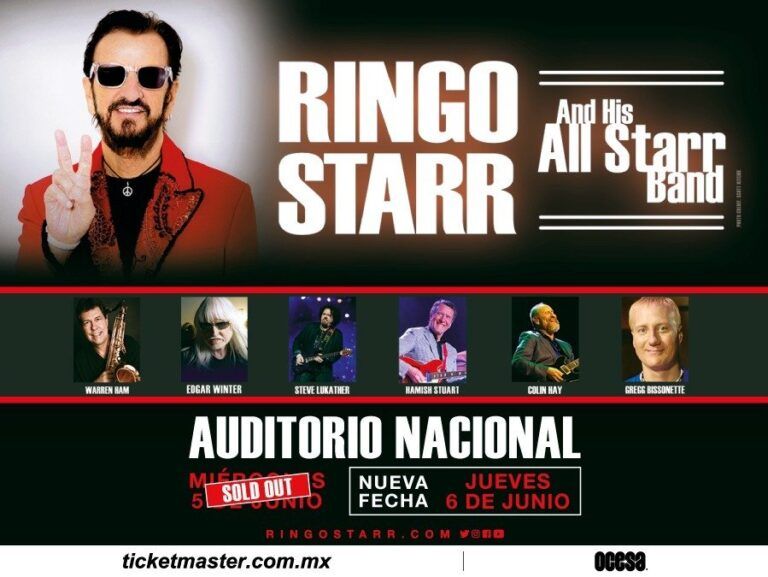 Se confirma un segundo concierto debido a las altas demandas de boletos de Ringo Starr 