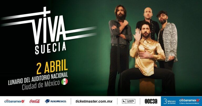 ¡Viva Suecia se presentará en el Lunario del Auditorio Nacional!