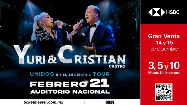 Yuri y Cristian Castro anuncian gira histórica para el 21 de febrero en el Auditorio Nacional