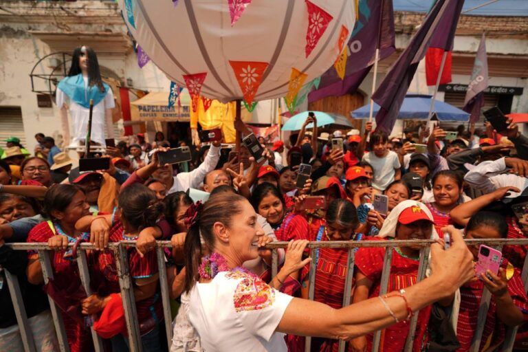 Claudia Sheinbaum se compromete con Oaxaca: ‘No los dejaremos solos’, afirma desde Tlacolula de Matamoros