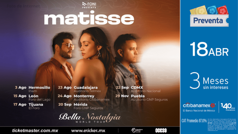 Matisse regresa triunfalmente a los escenarios con su gira “Bella Nostalgia Tour”