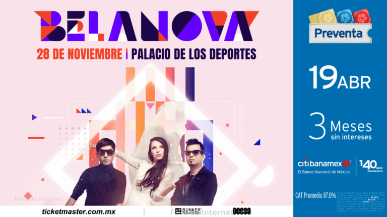 Belanova anuncia su regreso triunfal a la CDMX con un concierto en el Palacio de los Deportes