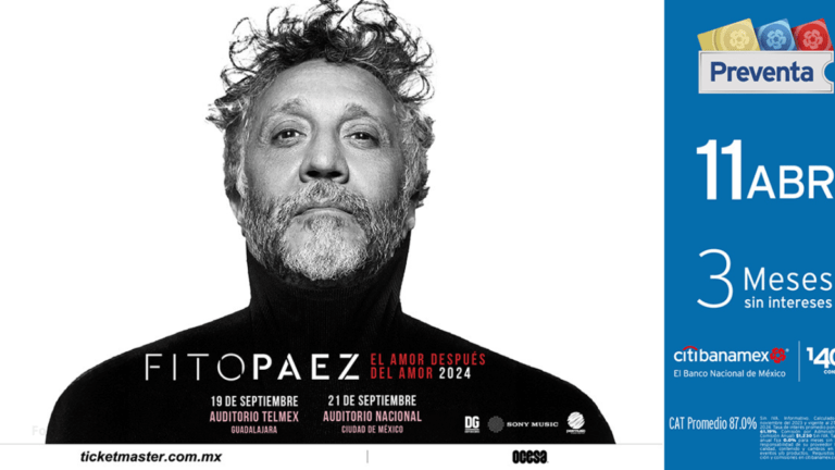 Fito Páez regresa a México con dos conciertos imperdibles