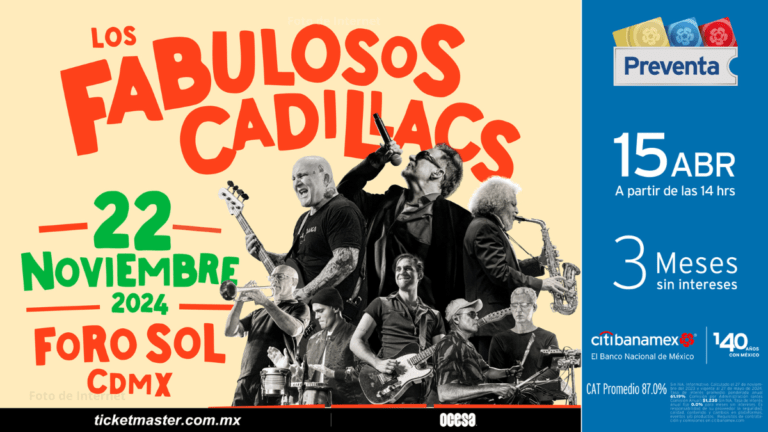 Los Fabulosos Cadillacs regresan a la CDMX para una noche inolvidable de ska y energía