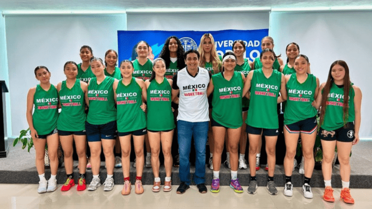 Presentación de la Preselección Mexicana Femenil de Básquetbol en la Universidad Modelo