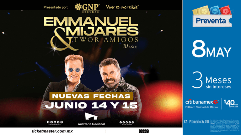 Emmanuel & Mijares deleitan a sus fans con dos nuevas fechas en la CDMX