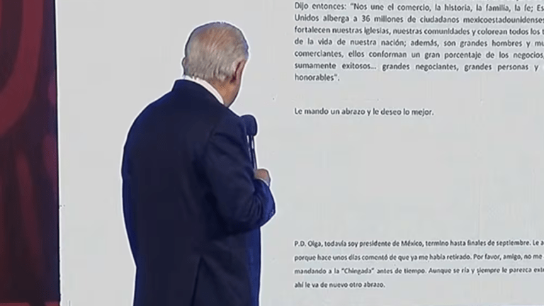 AMLO lee carta a Trump y reafirma su presidencia en México: “aunque se ría”