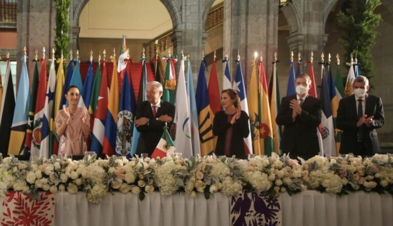 Sheinbaum recibe a líderes mundiales en cena previa a su toma de protesta