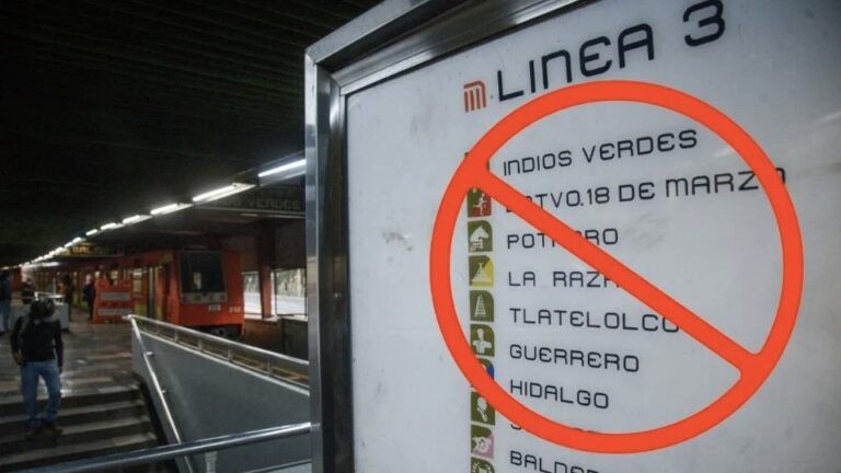 Cierre temporal de la Línea 3 del Metro CDMX: ¿cuáles serán las estaciones afectadas?