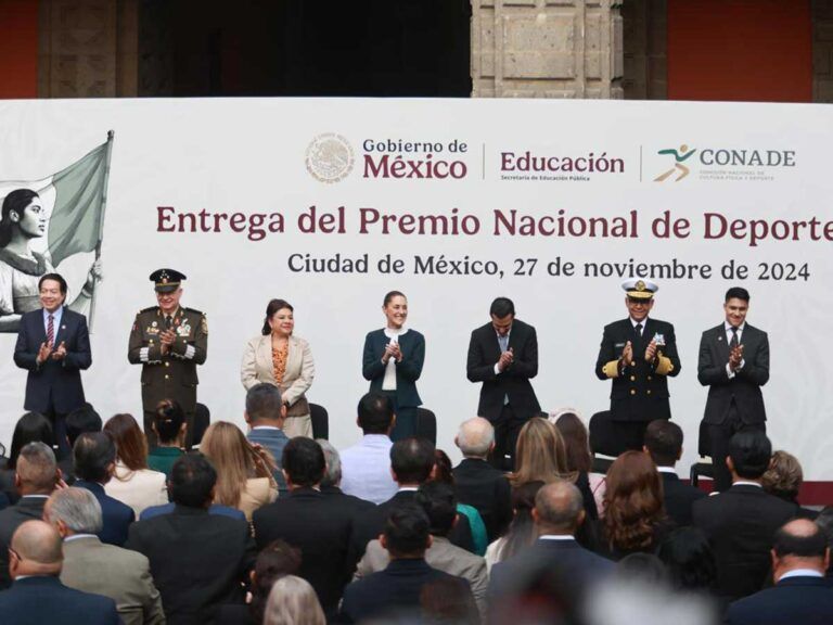 Claudia Sheinbaum y Rommel Pacheco encabezan la entrega del Premio Nacional de Deportes 2024