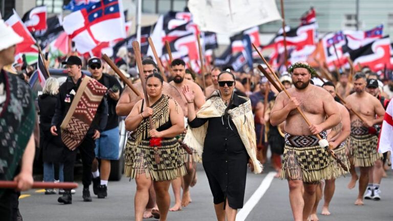 Nueva Zelanda: Más de 40.000 protestantes en defensa de los derechos maoríes