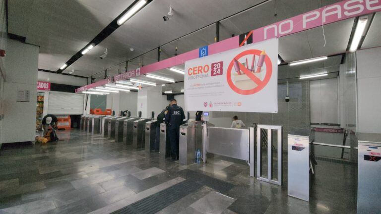 Operativo Cero Pirotecnia en el Metro de la CDMX