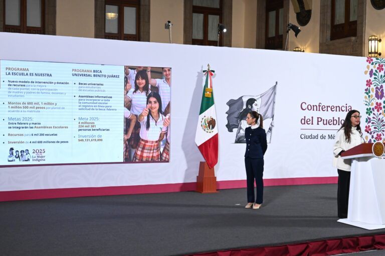 Anuncia Sheinbaum fortalecimiento de la educación media superior