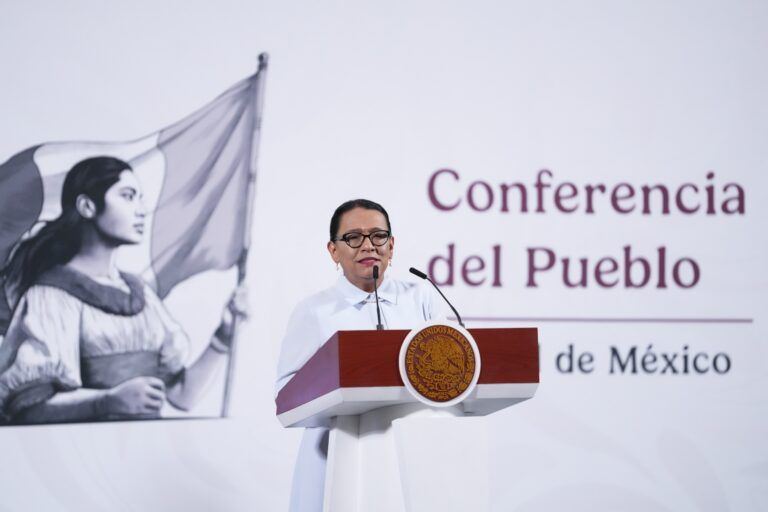 Acudirá Rosa Icela Rodríguez a funerales del Papa, en representación de México
