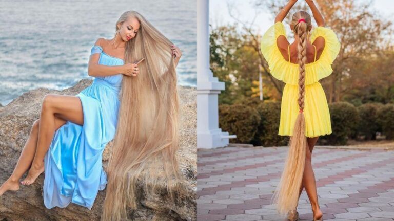 Alena Kravchenko, la Rapunzel ucraniana que no se corta el cabello desde hace 34 años
