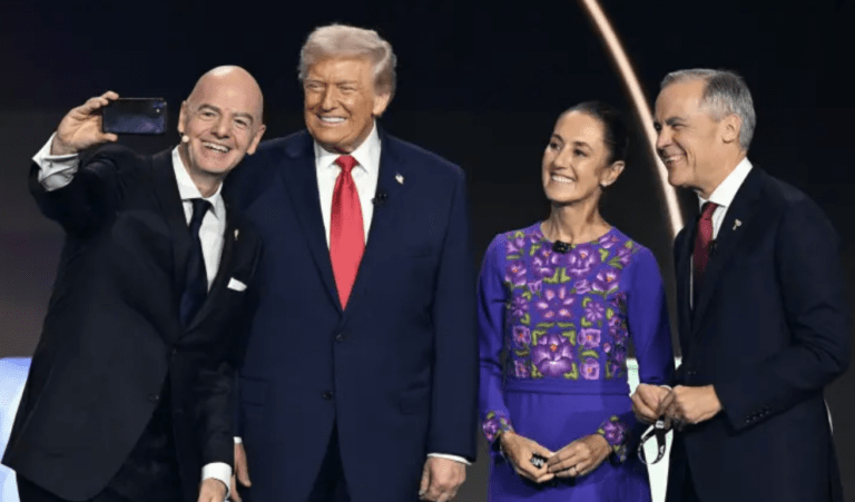 Sheinbaum, Trump y Carney encabezan el Sorteo del Mundial 2026 desde Washington D. C.